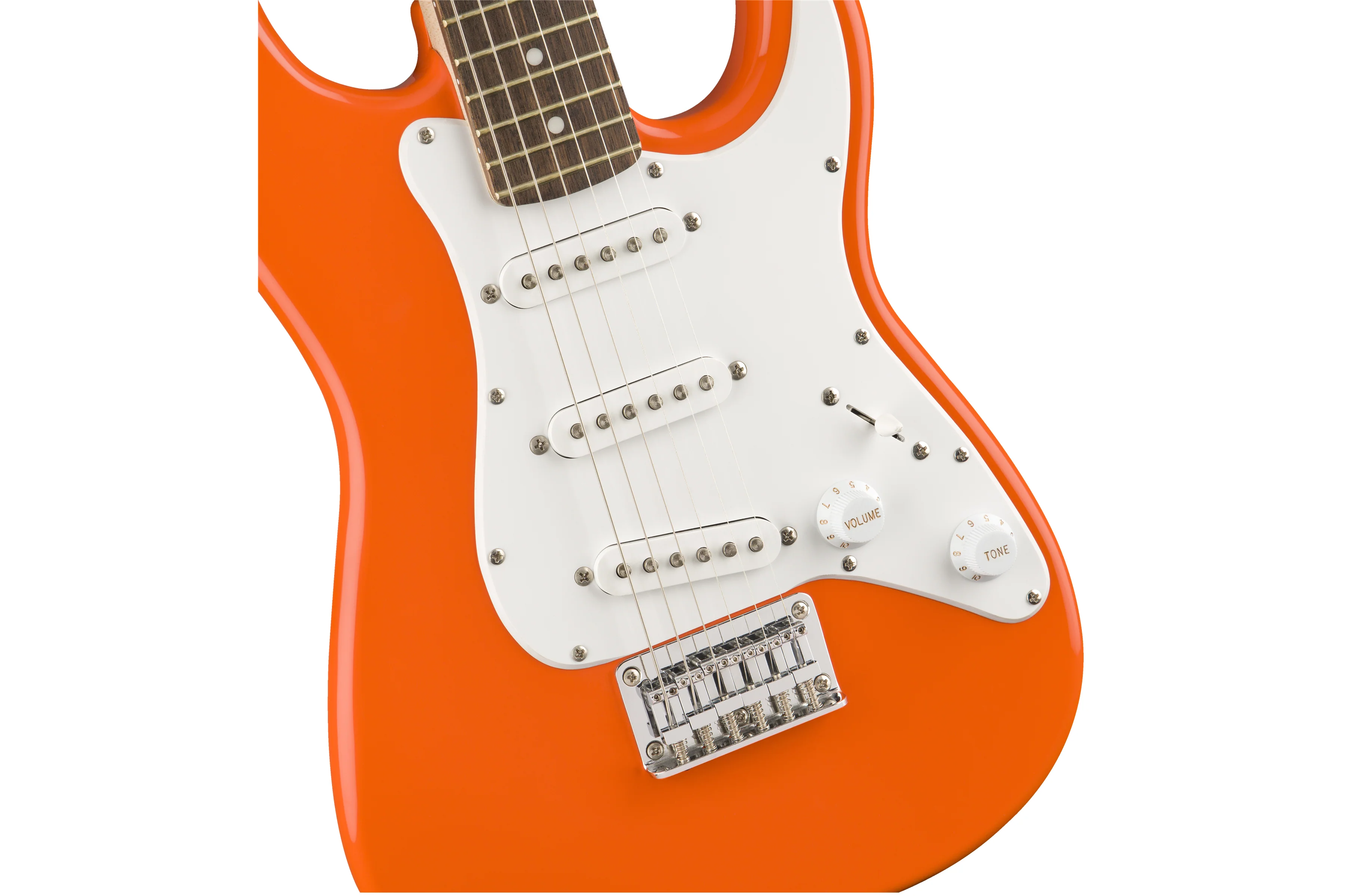 Squier FSR Mini Startocaster, Competition Orange - Image 4