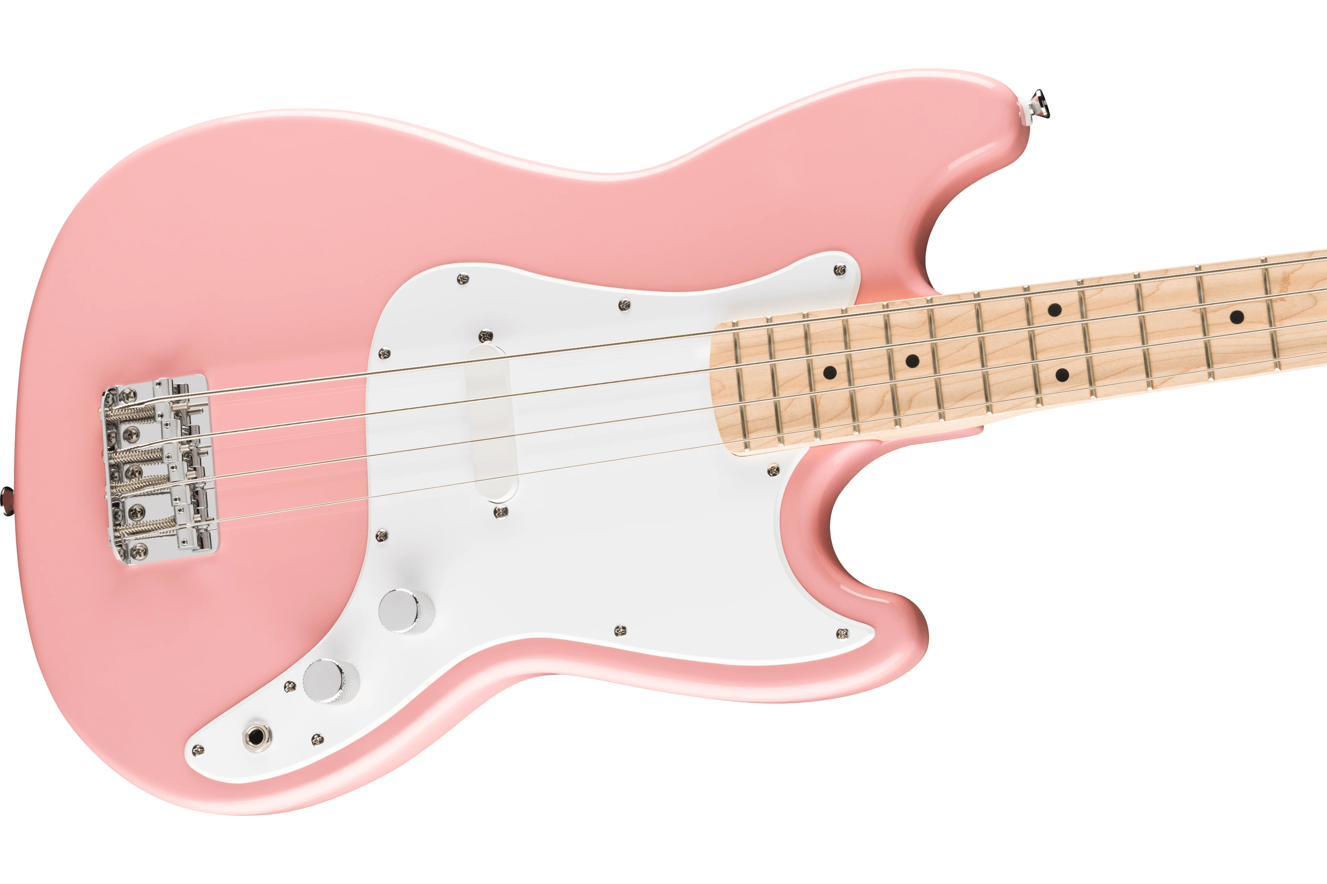Squier FSR Sonic Bronco Bass, Shell Pink - Image 3