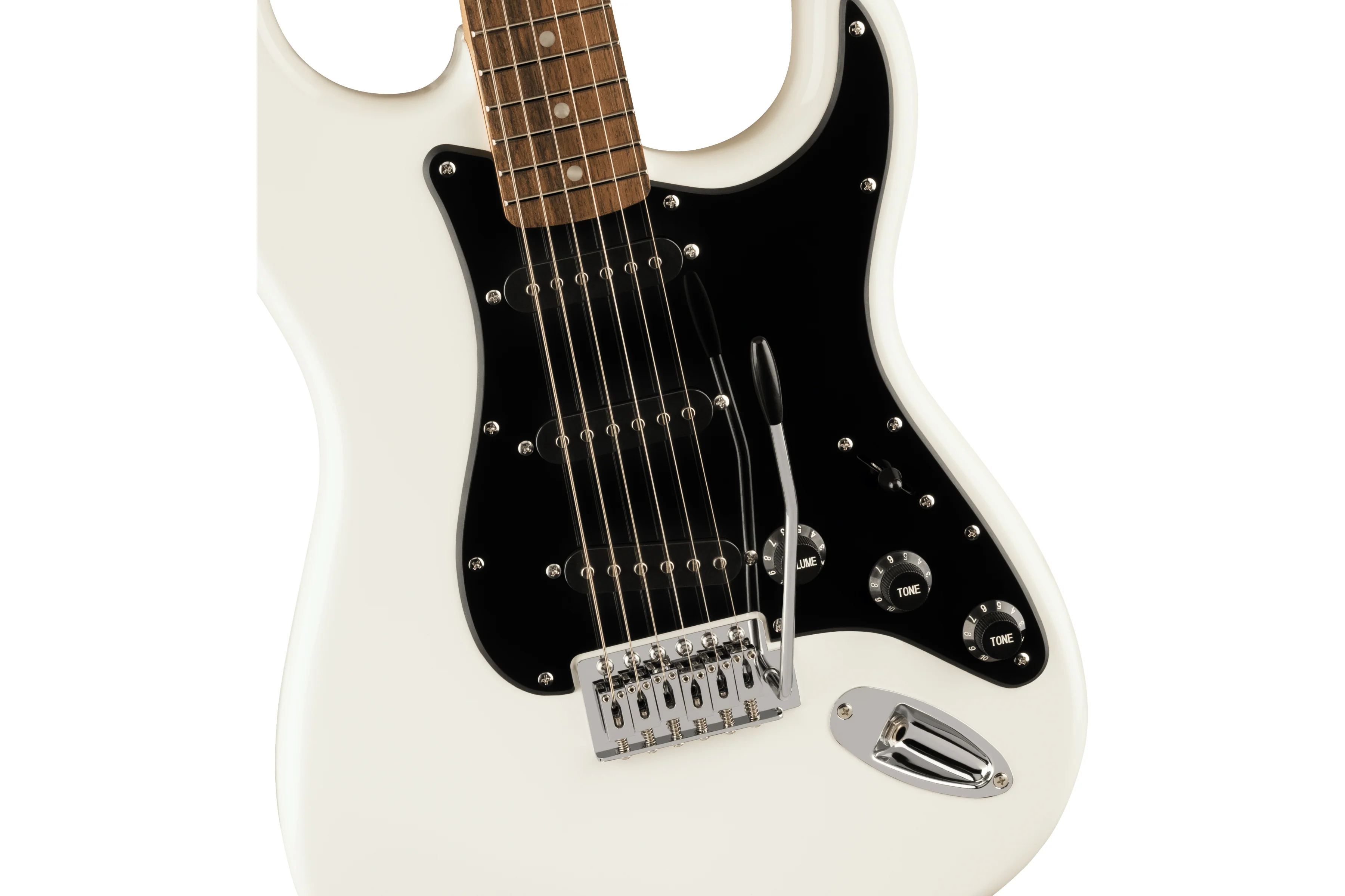 Squier FSR Sonic Stratocaster, Laurel Fingerboard, Arctic White - Image 4