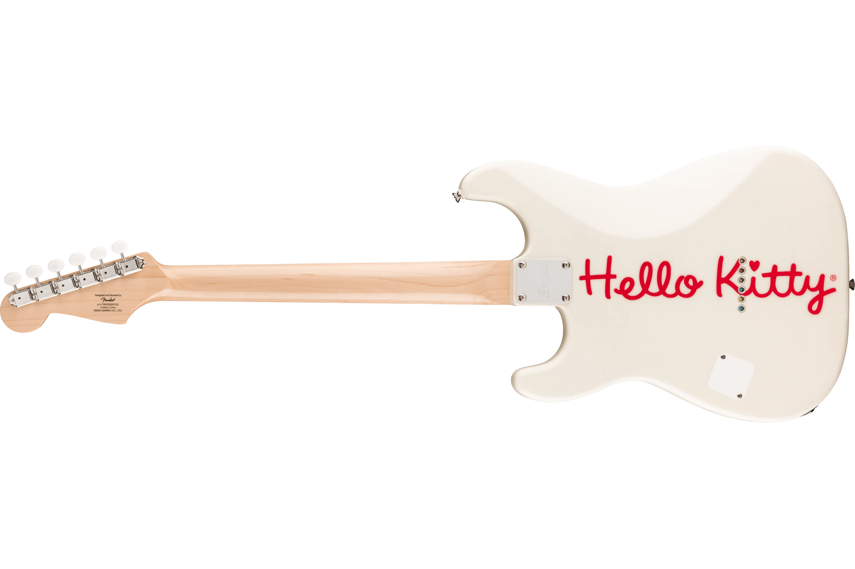 Squier Hello Kitty White Stratocaster - Image 2