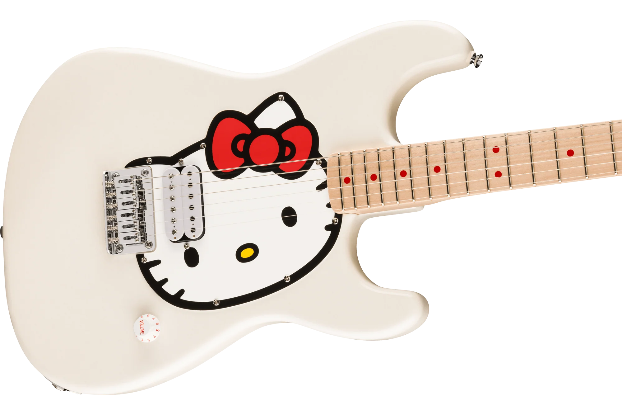 Squier Hello Kitty White Stratocaster - Image 3