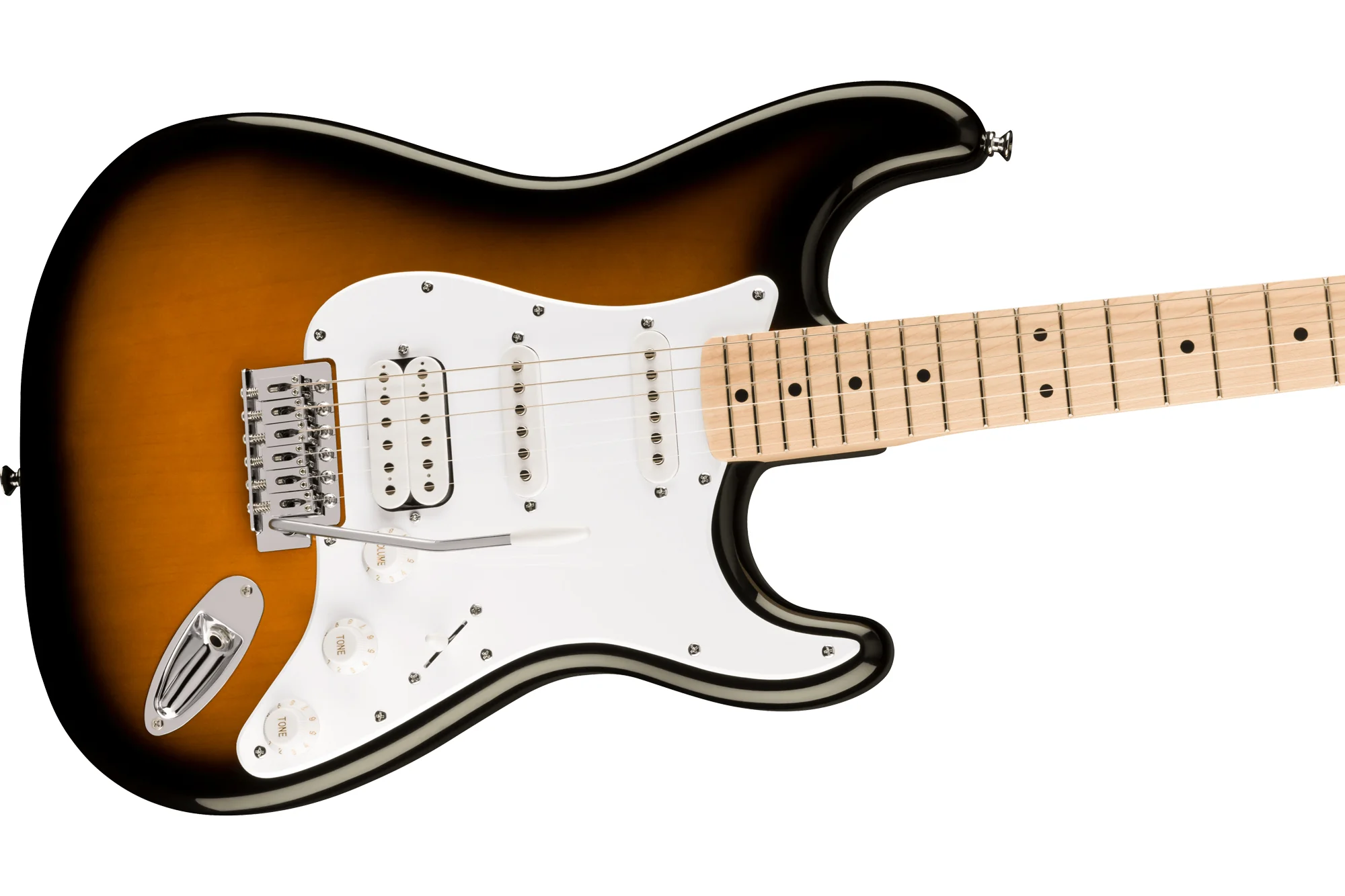 Squier FSR Sonic Stratocaster HSS, 2-Color Sunburst - Image 3
