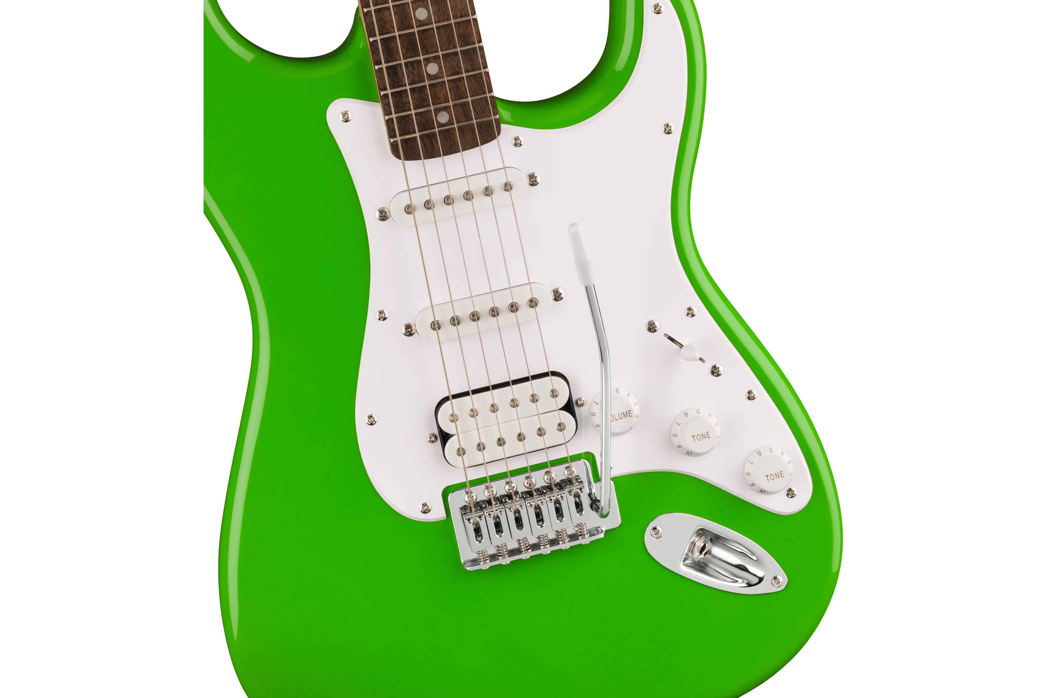 Squier FSR Sonic Stratocaster HSS, Lime Green - Image 4
