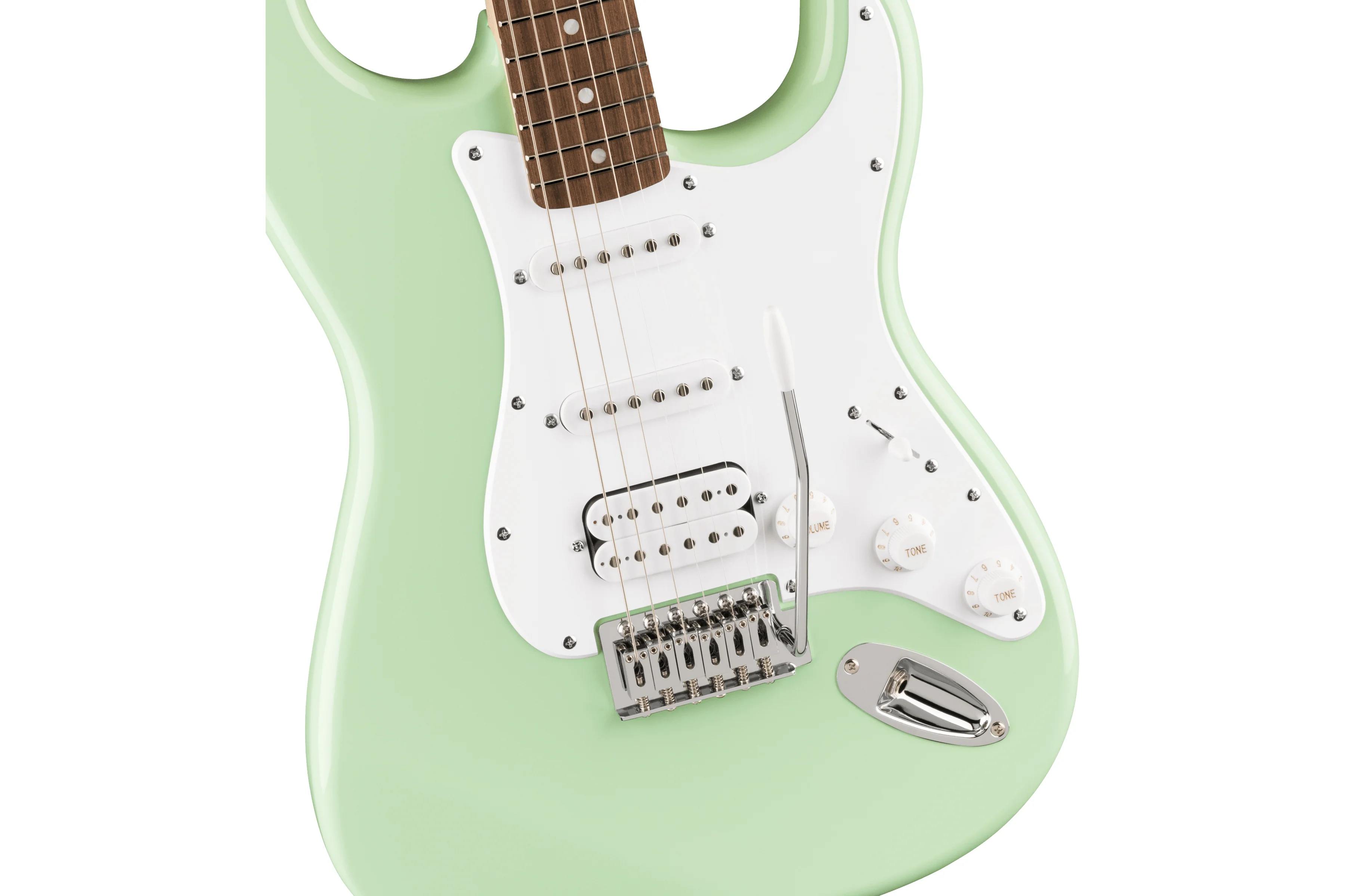 Squier FSR Sonic Stratocaster HSS, Surf Green - Image 4