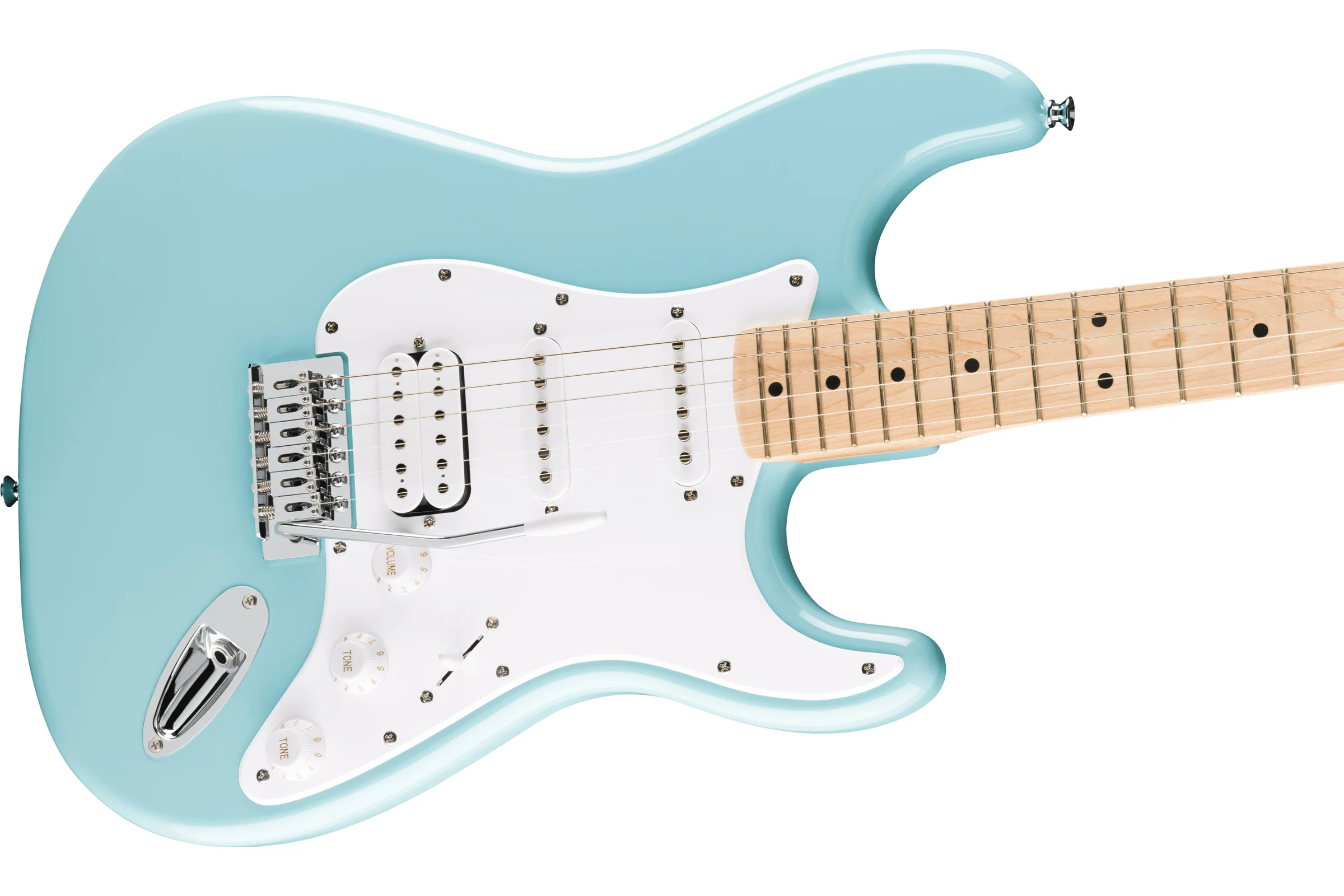 Squier FSR Sonic Stratocaster HSS, Tropical Turquoise - Image 3