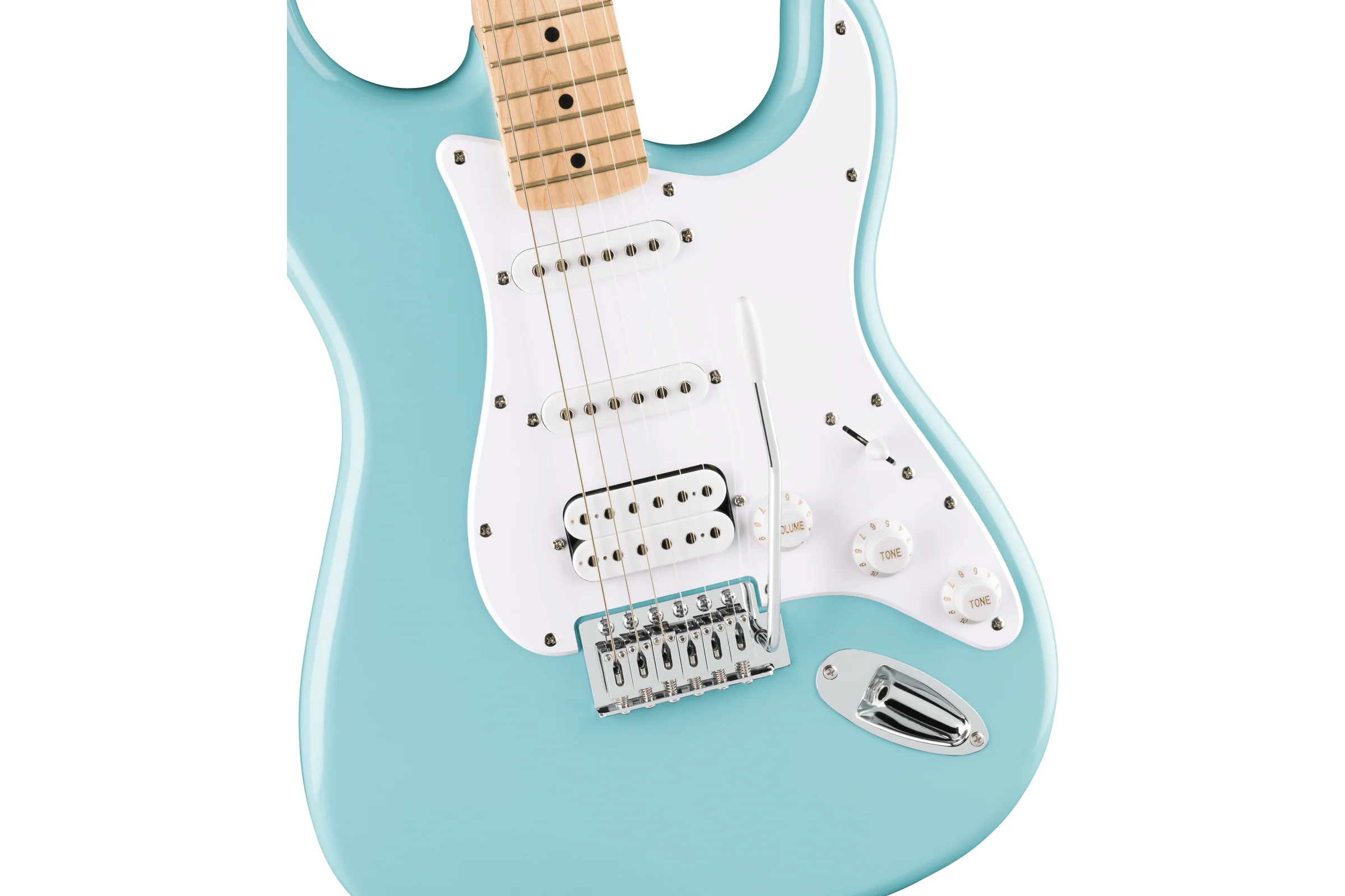 Squier FSR Sonic Stratocaster HSS, Tropical Turquoise - Image 4